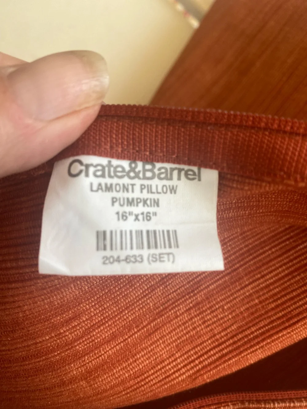 Set of 3 Crate & Barrel Throw Pillow Covers, 18x18, 16x16, 12x18 Cotton, Silk